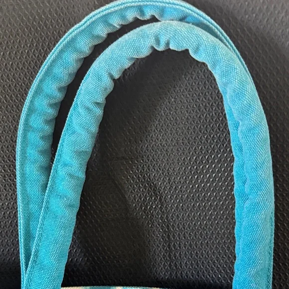 Blue Tie-Dye Tote Bag Cute With Zippered Pocket Inside Nice❤️ - Picture 6 of 7